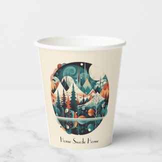 Nordic Pines & Peaks, op maat Papieren Bekers