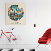 Nordic Pines & Peaks, op maat Poster