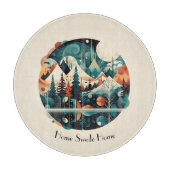 Nordic Pines & Peaks, op maat Snijplank (Voorkant)
