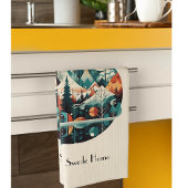 Nordic Pines & Peaks, op maat Theedoek