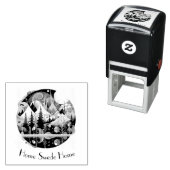 Nordic Pines & Peaks, op maat Zelfinktende Stempel (In situ)