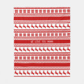 Nordic Print Reindeer op maat Fleece Deken (Voorkant)