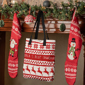 Nordic Print Reindeer op maat Tote Bag
