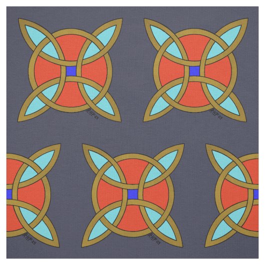 Nordic Protection from Witchcraft or Witch's Knot Stof (Swatch)