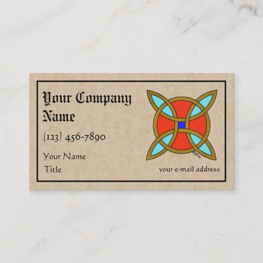 Nordic Protection from Witchcraft or Witch's Knot Visitekaartje (Voorkant)