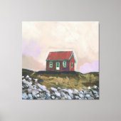 Nordic Red House Canvas Afdruk (Voorkant)