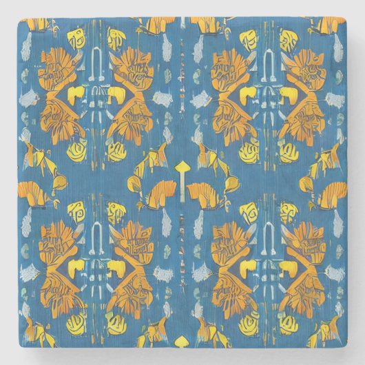 Nordic Reflections - Een Ode aan Svenskt Ten Stenen Onderzetter (Voorkant)