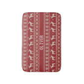 Nordic Reindeer Christmas Personalized  Badmat (Voorkant Verticaal)