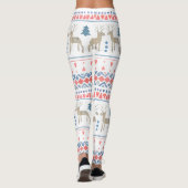 Nordic Reindeer Hearts en Fairisle Stripe Leggings (Achterkant)
