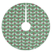 Nordic Reindeer & Hearts Pattern Kerstboom Rok (Voorkant)