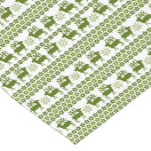 Nordic Reindeer & Snowflakes Patroon Korte Tafelloper (Hoek)