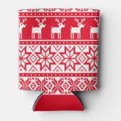 Nordic Rendier Lelijke Kersttrui Party Blikjeskoeler (Voorkant)