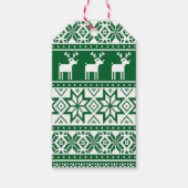 Nordic Rendier Lelijke Kersttrui Party Cadeaulabel (Voorkant)