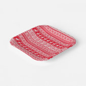 Nordic Rendier Lelijke Kersttrui Party Papieren Bordje (Gebogen)