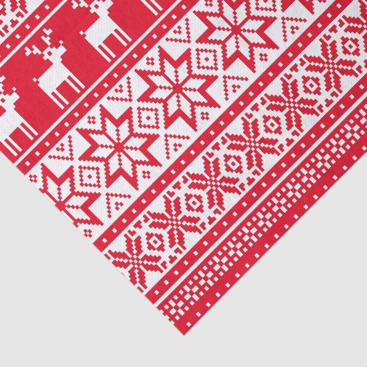 Nordic Rendier Lelijke Kersttrui Party Tissuepapier (Detail)