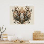 Nordic Retro Pagan Art Print/Poste Poster (Keuken)