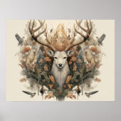 Nordic Retro Pagan Art Print/Poste Poster (Voorkant)