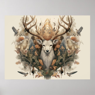 Nordic Retro Pagan Art Print/Poste Poster