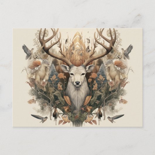 Nordic Retro Pagan Artistic Briefkaart (Voorkant)