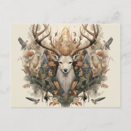 Nordic Retro Pagan Artistic Holiday Kaart