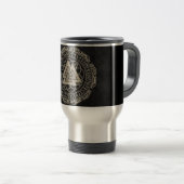 NORDIC RUNE SCANDINAVIAN MYTHOLOGY TRAVEL MUG REISBEKER (Voorkant rechts)