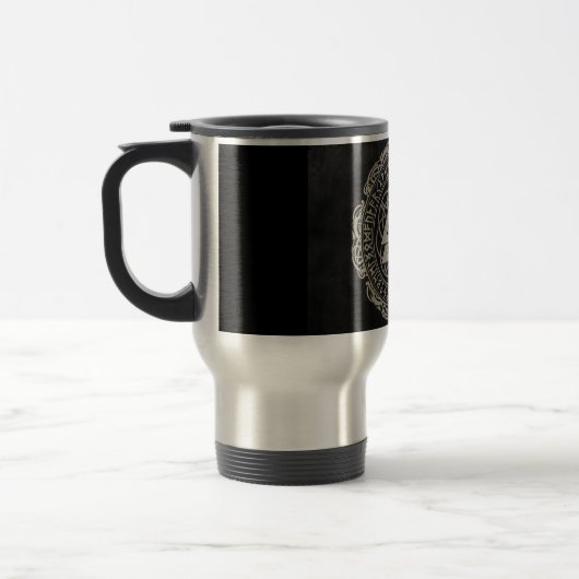 NORDIC RUNE SCANDINAVIAN MYTHOLOGY TRAVEL MUG REISBEKER (Links)