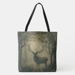 Nordic Samhain Canvas tassen – Stag Design
