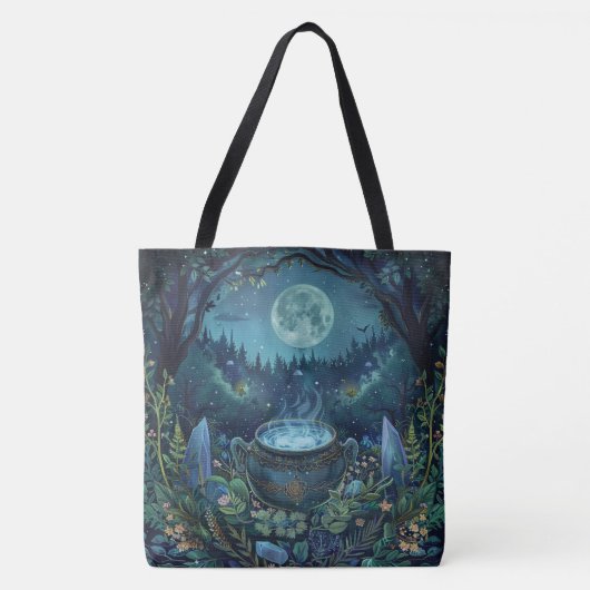 Nordic Samhain Canvas tassen - Witch's Cauldron De (Voorkant)