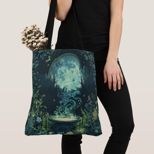 Nordic Samhain Canvas tassen - Witch's Cauldron De (Dichtbij)