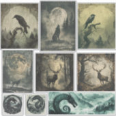 Nordic Samhain Sticker Set - Gevarieerde Design (Voorkant)