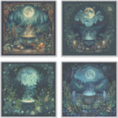 Nordic Samhain Sticker Set - Heks ketel (Voorkant)