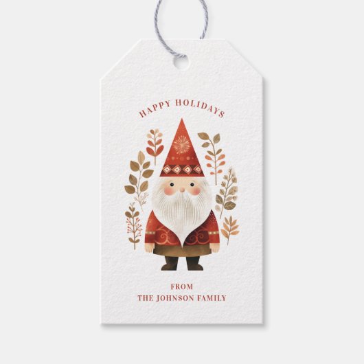 Nordic Santa Claus Gift Labels Cadeaulabel (Voorkant)