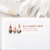 Nordic Santa Claus Retour Adreslabels Etiket (Insitu)