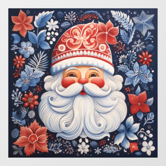 Nordic Santa Window Cling Raamsticker (Vel)