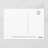 Nordic Skiing Labradors Painting Briefkaart (Achterkant)