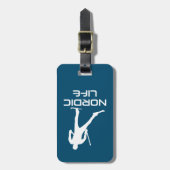 Nordic Skiing Life Bagagelabel (Voorkant verticaal)