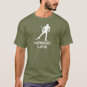 Nordic Skiing Life T-shirt (Voorkant)
