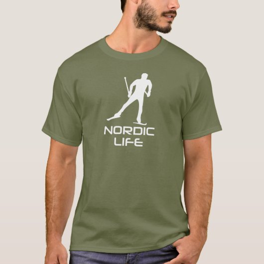 Nordic Skiing Life T-shirt (Voorkant)