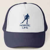 Nordic Skiing Life Trucker Pet (Voorkant)