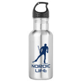 Nordic Skiing Life Waterfles (Voorkant)