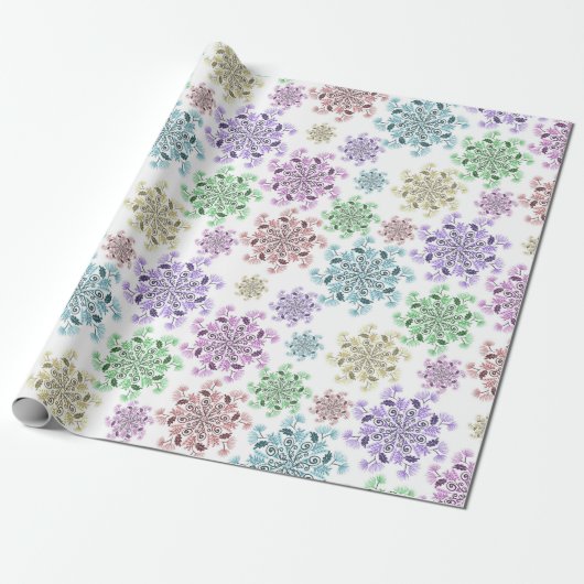 Nordic Snow Garden  Cadeaupapier (Uitgerold)