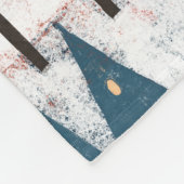 Nordic Snow Winter Town Pattern Fleece Deken (Hoek)