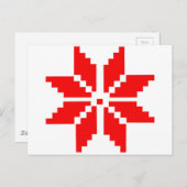 Nordic Snowflake Briefkaart (Voorkant / Achterkant)