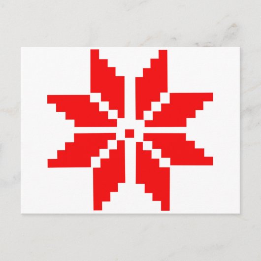 Nordic Snowflake Briefkaart (Voorkant)
