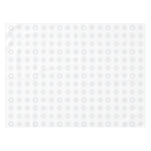 Nordic Snowflake Pattern White Tablecloth Tafelkleed (Voorkant (Horizontaal))