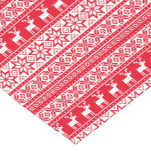 Nordic Snowflake Reindeer Ugly KerstSweater Korte Tafelloper (Hoek)