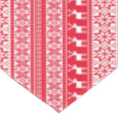 Nordic Snowflake Reindeer Ugly KerstSweater Tafelkleed (Gekanteld)