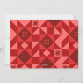 Nordic Star Frame red and festive Feestdagenkaart (Achterkant)