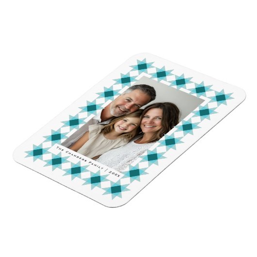 Nordic Star Lijst Blue Aqua Magneet (Linkerzijde)