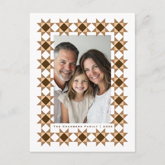 Nordic Star Lijst Cream Feestdagenkaart (Voorkant)